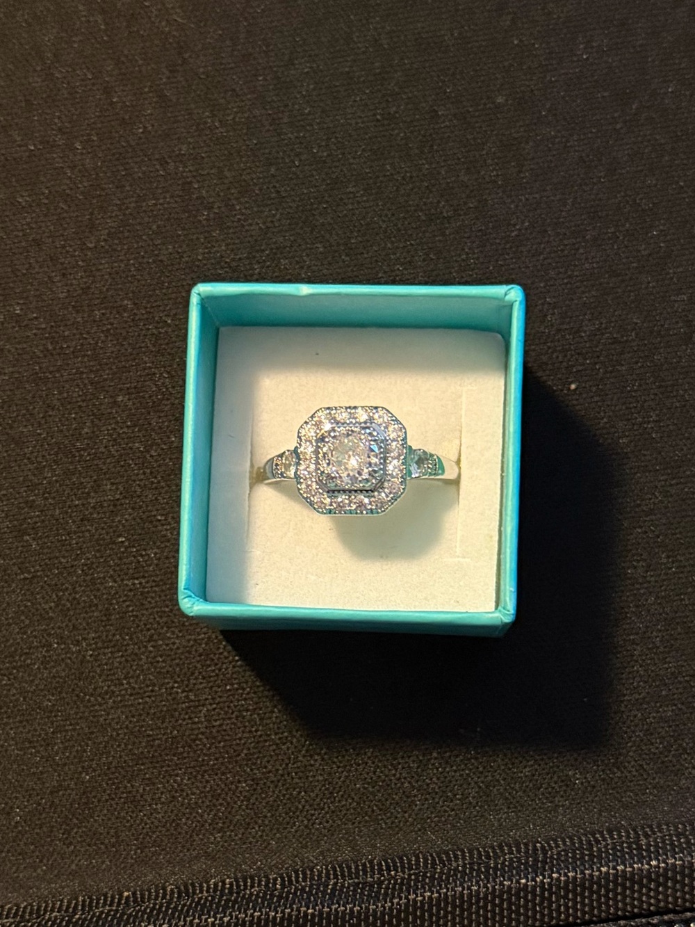 Vintage Classic Halo CZ Ring in Silver